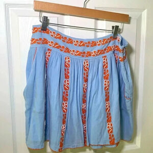 Tory Burch Alexandria beaded boho skirt size 10